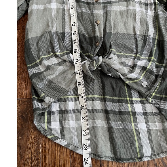 Justice Perfect Plaid Girls Shirt Sz 10 - Picture 5 of 6